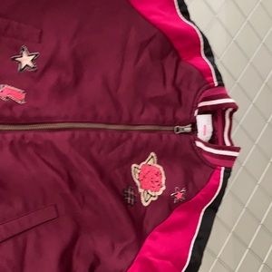 Burgundy and pink children’s jacket